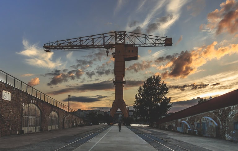 Photo de la Grue Jaune à Nantes.